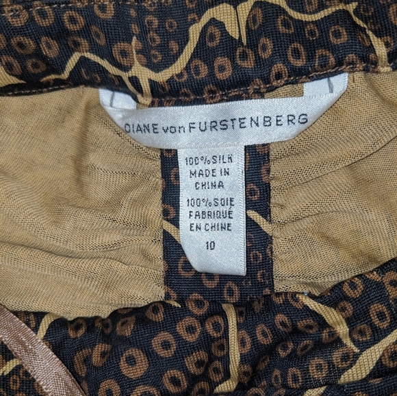 Diane Von Furstenberg Strapless Silk Dress NWOT - Picture 4 of 4